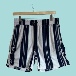 Fabletics Island Terry Cloth Everyday Shorts Striped Drawstring Elastic Size S